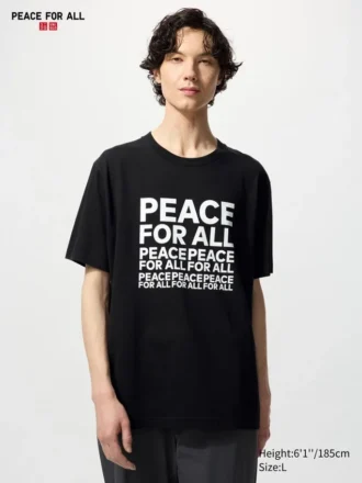 Unisex Peace for All T-shirt met opdruk | Kashiwa Sato