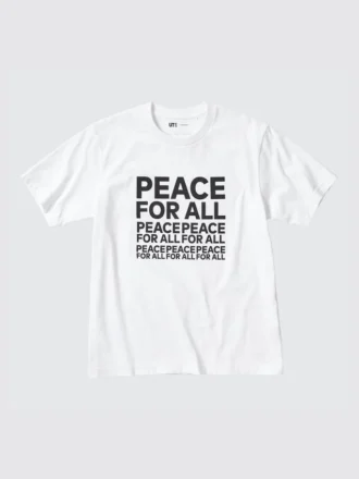 Unisex Peace for All T-shirt met opdruk | Kashiwa Sato