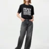 Unisex Peace for All T-shirt met opdruk | Kashiwa Sato