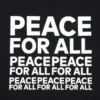 Unisex Peace for All T-shirt met opdruk | Kashiwa Sato