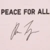 Unisex Peace for All T-shirt met print | Hana Tajima