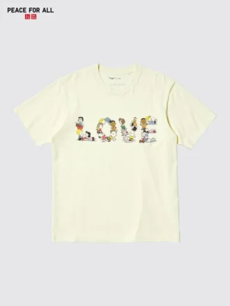 Unisex Peace for All T-shirt met print | Peanuts