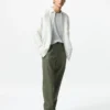 Unisex relaxte broek van linnenmix