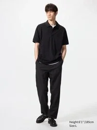 Unisex relaxte broek van linnenmix