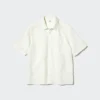 Unisex seersuckershirt | Korte mouwen