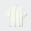Unisex seersuckershirt | Korte mouwen