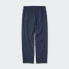 Unisex stretch broek met losse enkellengte | Seersucker