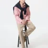 Unisex stretch broek met losse pasvorm