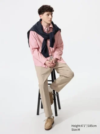 Unisex stretch broek met losse pasvorm