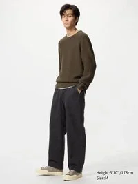 Unisex stretchy enkellange broek | Denim