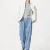 Unisex stretchy enkellange broek | Denim