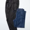 Unisex stretchy enkellange broek | Denim