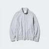 Unisex sweater met halve rits