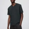 Unisex T-shirt met V-hals