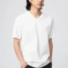 Unisex T-shirt met V-hals