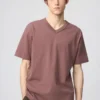 Unisex T-shirt met V-hals