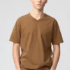 Unisex T-shirt met V-hals