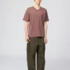 Unisex T-shirt met V-hals