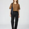 Unisex T-shirt met V-hals
