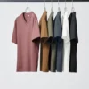 Unisex T-shirt met V-hals