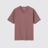 Unisex T-shirt met V-hals