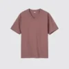 Unisex T-shirt met V-hals