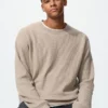Unisex T-shirt met wafelpatroon