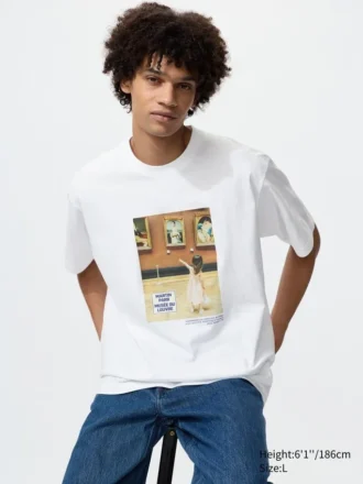 Unisex the Louvre UT T-shirt met print