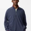 Unisex trui met halve rits