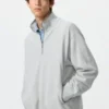 Unisex trui met halve rits