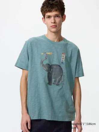 Unisex Ukiyo-E Animals UT T-shirt met print