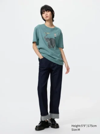 Unisex Ukiyo-E Animals UT T-shirt met print