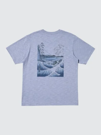 Unisex Ukiyo-E Blue UT T-shirt met print