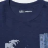 Unisex Ukiyo-E Blue UT-t-shirt met print