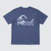 Unisex Ukiyo-E Blue UT T-shirt met print