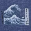 Unisex Ukiyo-E Blue UT T-shirt met print