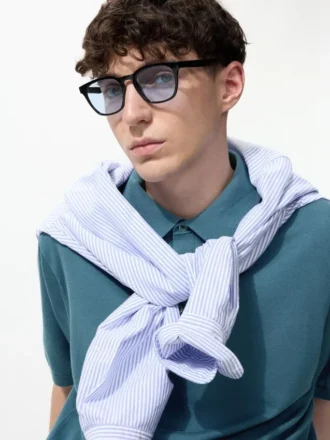 Unisex vierkante zonnebril