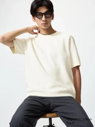 Unisex wasbaar Milano-ribbed T-shirt