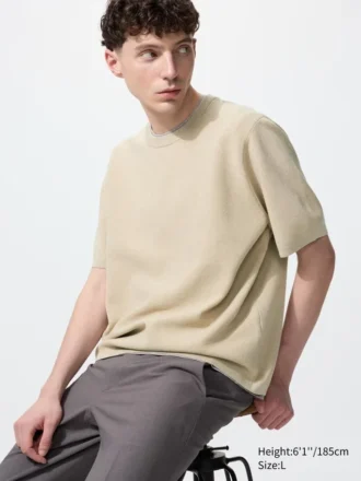 Unisex wasbaar Milano-ribbed T-shirt