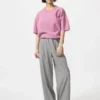 Unisex wasbaar Milano-ribbed T-shirt