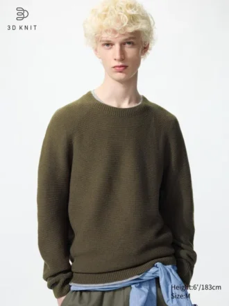 Unisex wasbare 3D Knit-trui