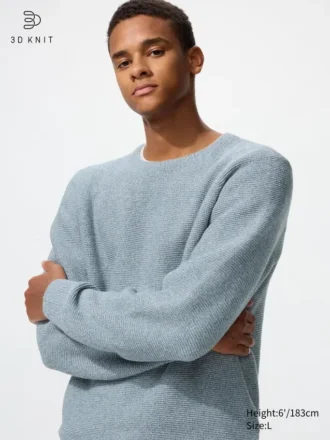 Unisex wasbare 3D Knit-trui