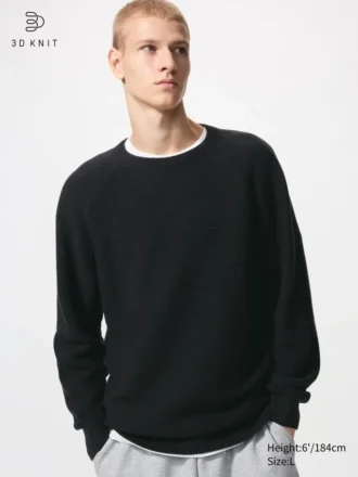Unisex wasbare 3D Knit-trui