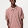 Unisex wasbare gebreide Poloshirt | Korte mouwen