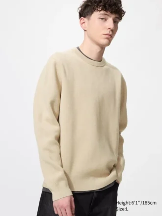 Unisex wasbare Milano geribde Truien