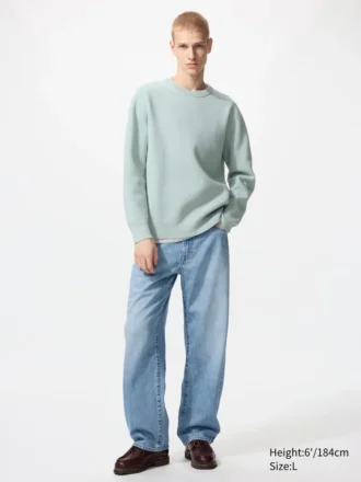 Unisex wasbare Milano geribde Truien