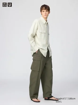 Unisex wijde cargobroek
