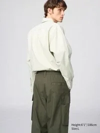 Unisex wijde cargobroek