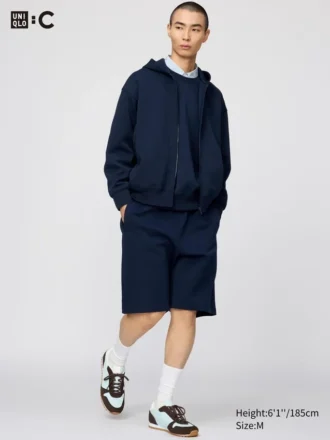 Unisex wijde sweatshort Shorts