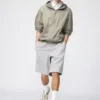 Unisex wijde sweatshort Shorts